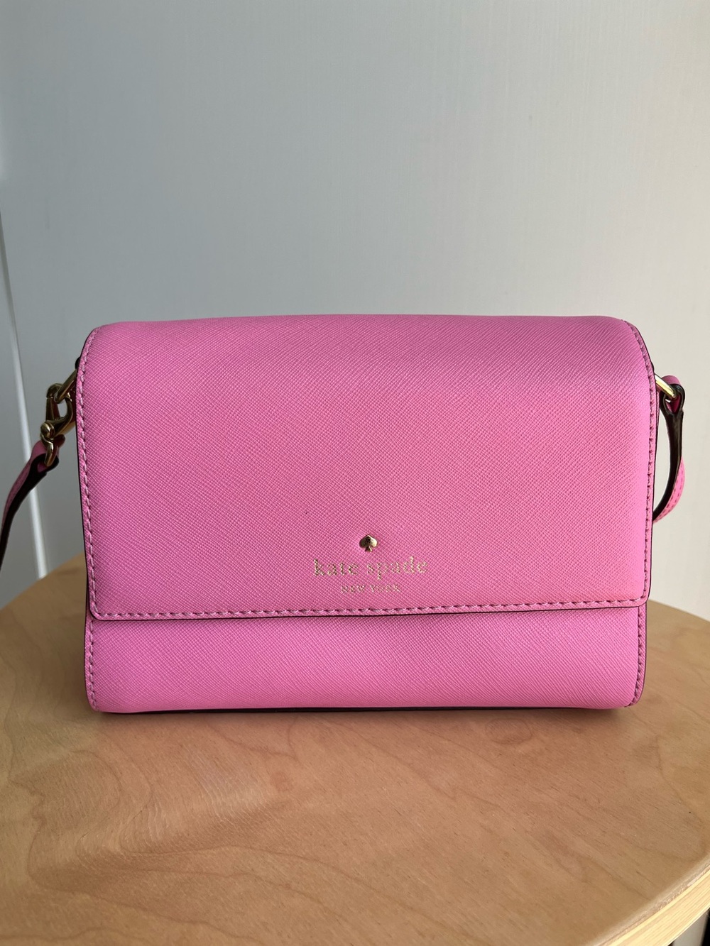 kate spade Pink Saffiano Leather Crossbody Bag